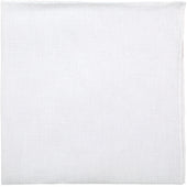 Irish Linen Pocket Square - White - Handrolled