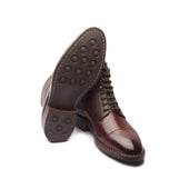 Fulbert X Cap Toe Boot Chestnut Elephant Print Brown Stitchdown Construction Contemporary Classics