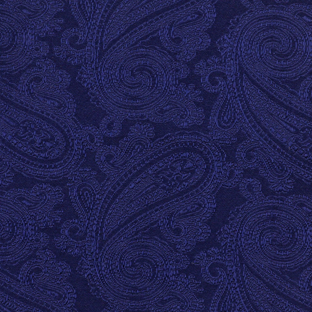 Paisley Jacquard Bespoke Silk Tie - Blue