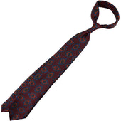 40oz Ancient Madder Silk Tie Hand Rolled