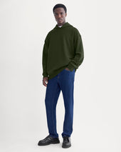 Twill Terry Jacquard Hoodie | Dark Forest