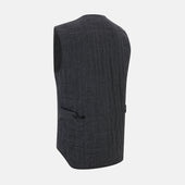 Ash Quilted Linen Herringbone Waistcoat