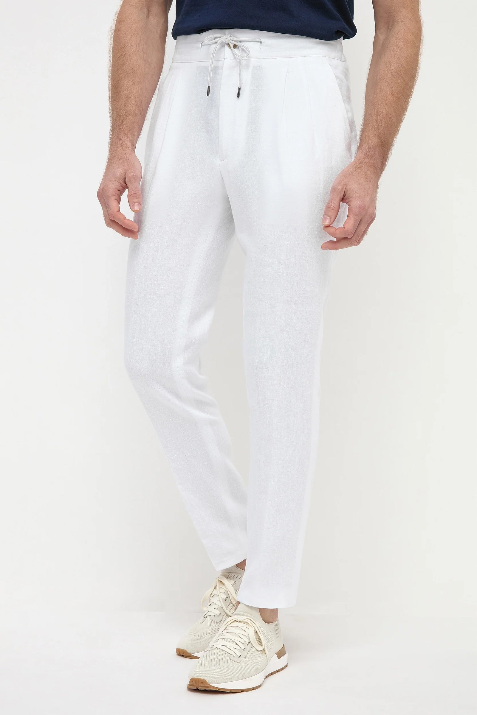 Linen Elba Trousers Made In Italy