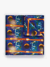 Blue Pocket Square Motif