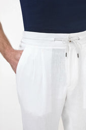Linen Elba Trousers Made In Italy