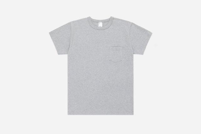 Heavyweight Pocket T-Shirt ~ Heather Grey (2 Pack)