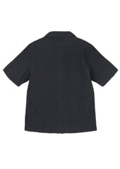 Seersucker Fenton Shirt in Black