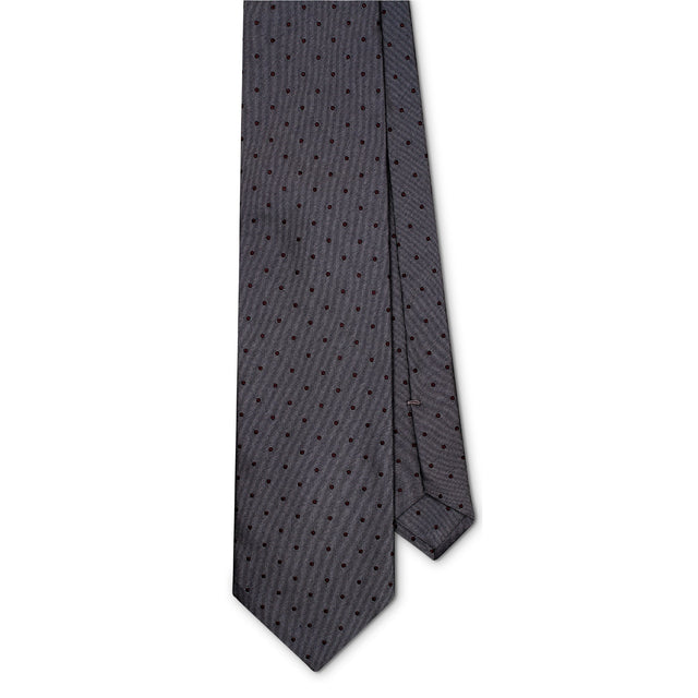 Steel Polkadot Tie