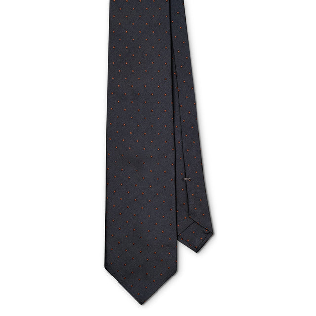 Slate Polkadot Tie