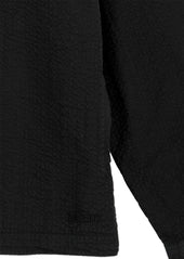 Seersucker Modern Overshirt in Black