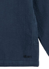 Seersucker Modern Overshirt in Dark Navy