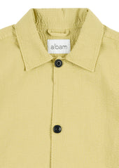 Seersucker Modern Overshirt in Vintage Khaki