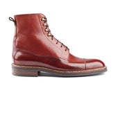 High Cut Derby Boots With Straight Toe Cap On Sailor Last
