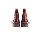 High Cut Derby Boots With Straight Toe Cap On Sailor Last