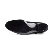 Double Buckle Monk With Parallel Straps And Medallion