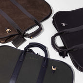 Garment Bag in Black Canvas