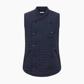 Double Breasted Quilted Gilet