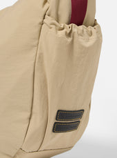 Master Piece X Universal Works Beige Large Canvas Shoulder Bag