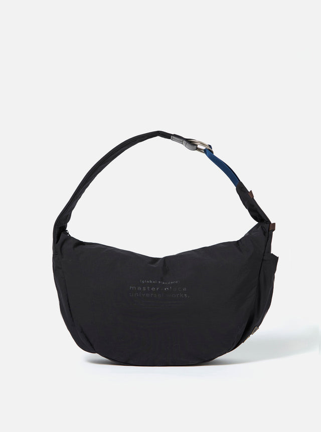 master-piece x Universal Works Black Medium Canvas Shoulder Bag