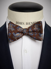 Brown Bow Tie Paisley