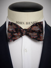 Black Bow Tie Paisley