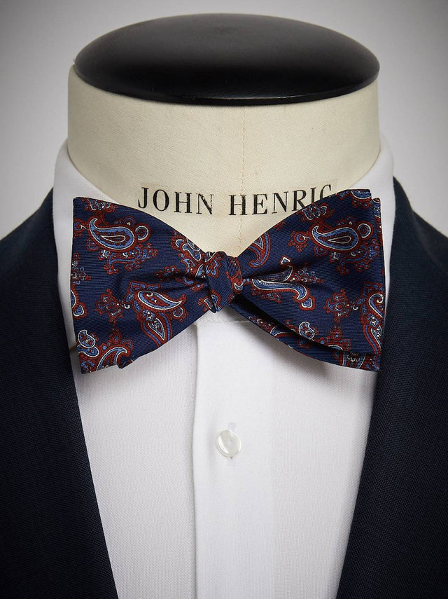 Blue Bow Tie Paisley