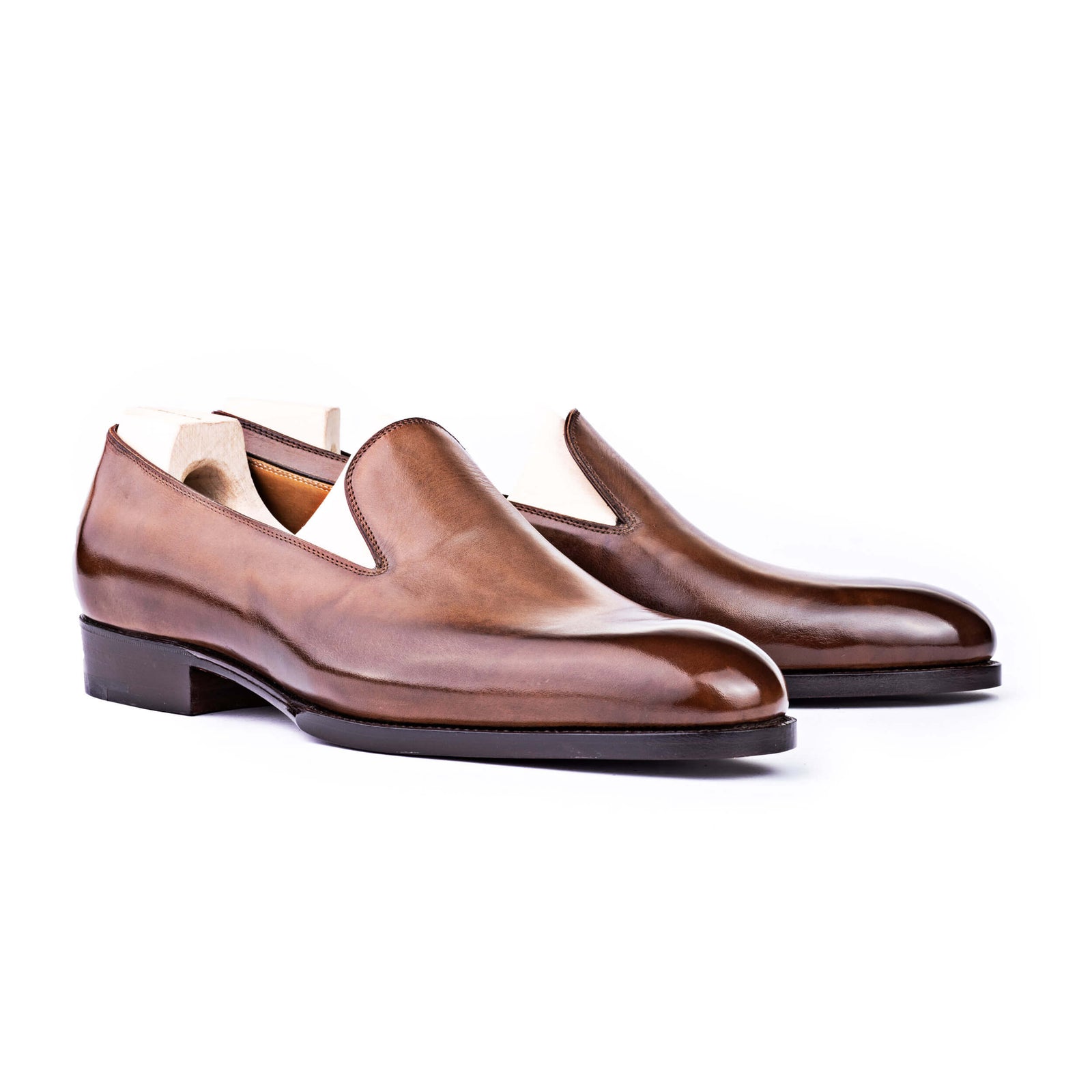 Plain Loafer In Mid Crust Calf Leather