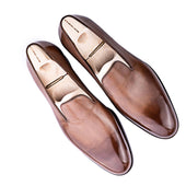 Plain Loafer In Mid Crust Calf Leather