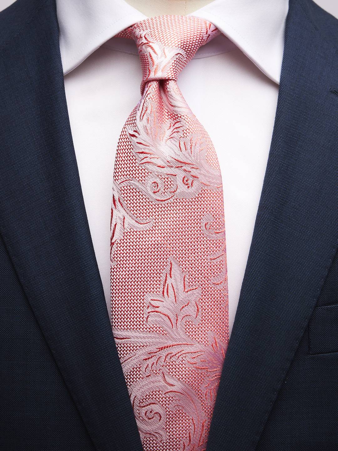 Coral Tie Paisley
