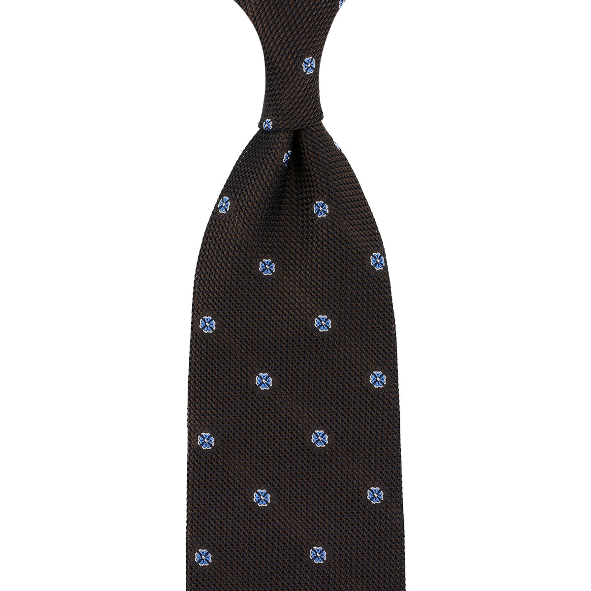 Floral Fina Grenadine Silk Tie Hand Rolled
