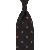 Floral Fina Grenadine Silk Tie Hand Rolled
