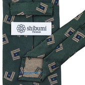 Geometrical Jacquard Silk Tie Hand Rolled