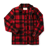 Mackinaw Wool Cruiser Jacket - Red/black Plaid