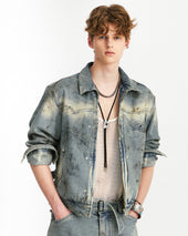 Western Trucker Jacket Dust