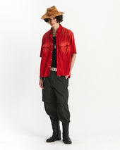 Army Field Half Shirts Fading Red