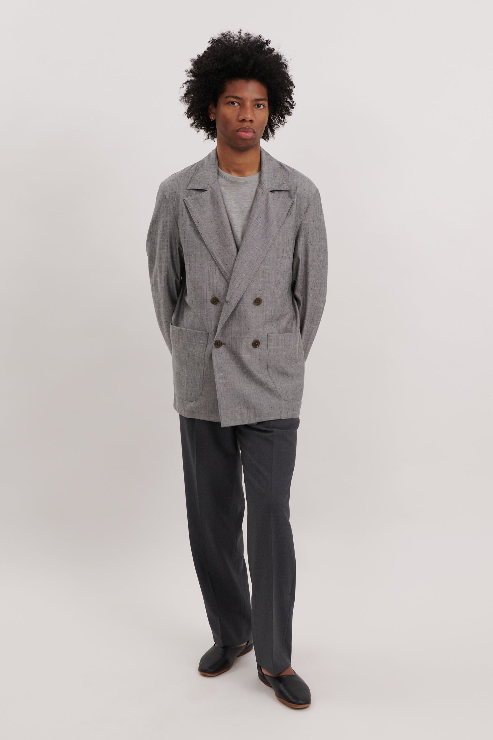 Double Breasted Shirt Jacket