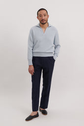 Long Sleeve Polo (Ice Cotton Mouliné)