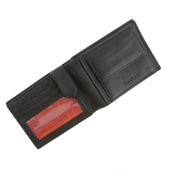 Men S Smooth Nappa Leather Trifold Wallet With Rfid Blocking And Coin Purse