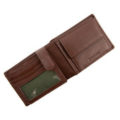 Men S Smooth Nappa Leather Trifold Wallet With Rfid Blocking And Coin Purse