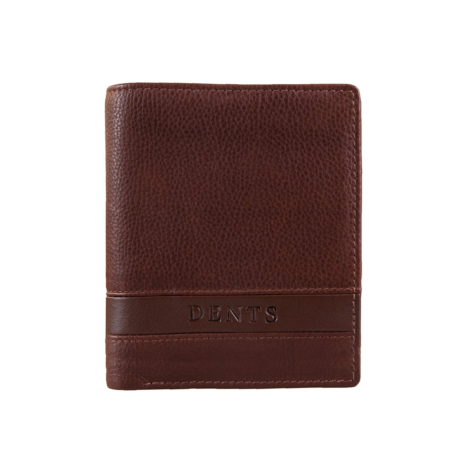 Men S Pebble Grain Leather Bifold Wallet With Rfid Blocking And Zipped Pocket