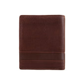Men S Pebble Grain Leather Bifold Wallet With Rfid Blocking And Zipped Pocket