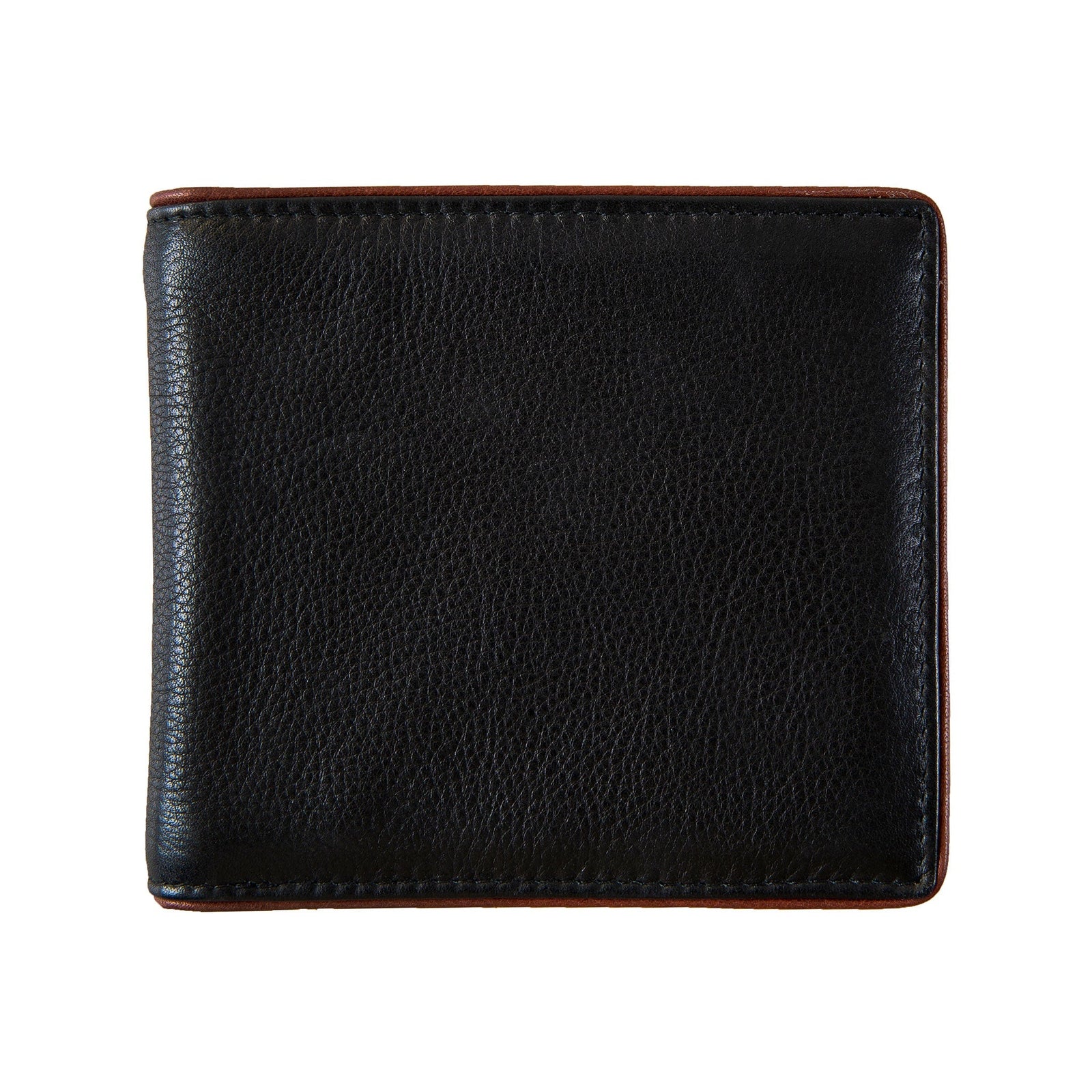 Men S Two Colour Pebble Grain Leather Bifold Wallet With Rfid Blocking