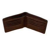 Men S Two Colour Pebble Grain Leather Bifold Wallet With Rfid Blocking
