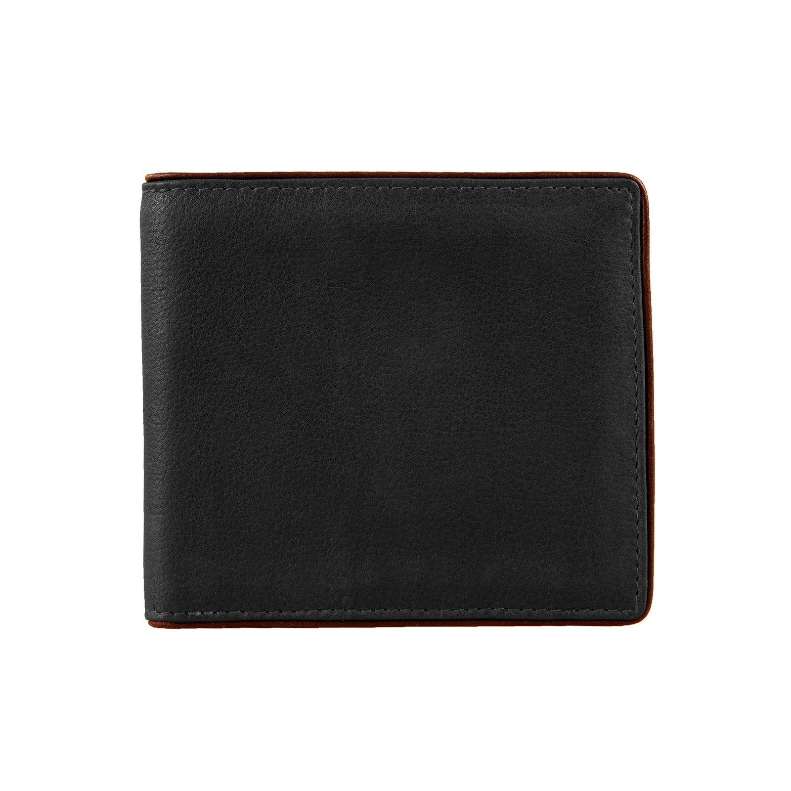 Men S Two Colour Pebble Grain Leather Bifold Wallet With Rfid Blocking And Coin Purse