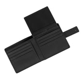 Men S Pebble Grain Leather Passcase Wallet With Rfid Blocking And Flip Up Window