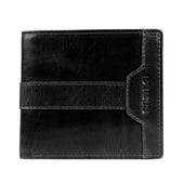 Men S Distressed Leather Bifold Wallet With Rfid Blocking