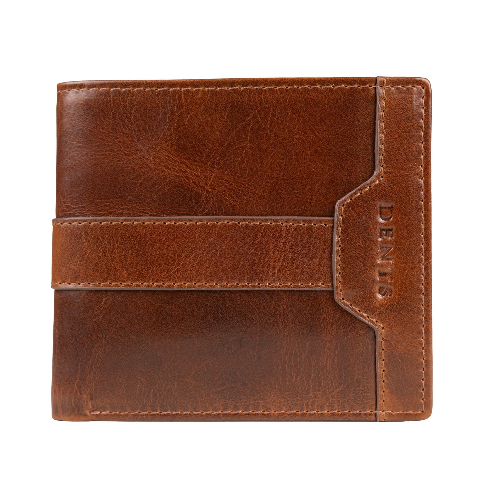 Men S Distressed Leather Bifold Wallet With Rfid Blocking