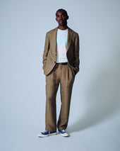 Linen Double Pleat Trousers