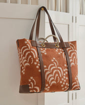 M S Lakeside Palm Jacquard Cuoio