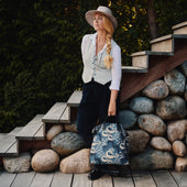 M S Shopper Grand Herringbone Cuoio